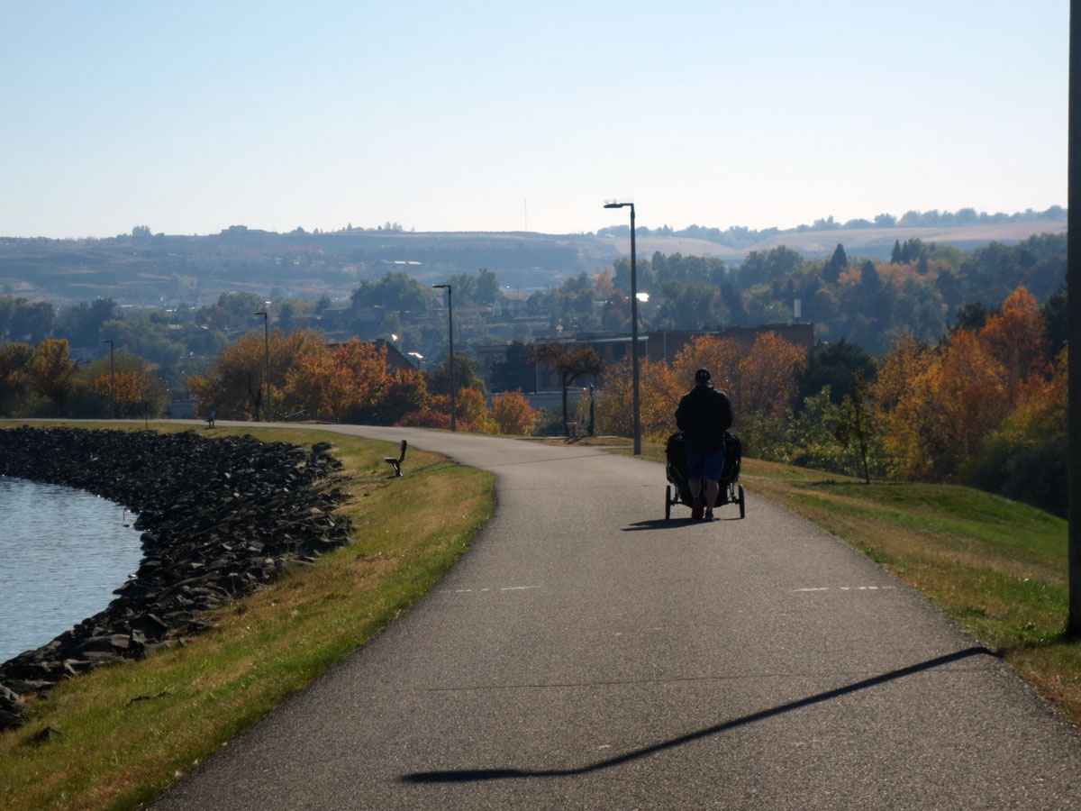 Woman walking by Susan Fluegel